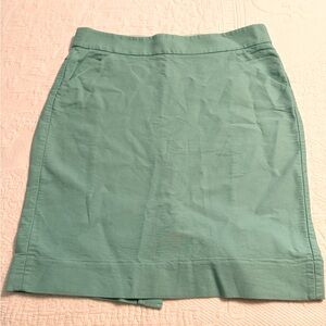 NWOT J Crew The Pencil Skirt Mint/Sage Green Skirt